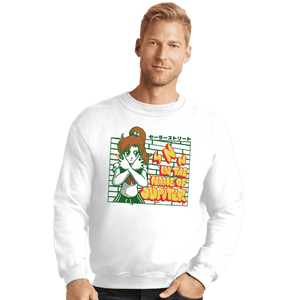 Shirts Crewneck Sweater, Unisex / Small / White Jupiter Street