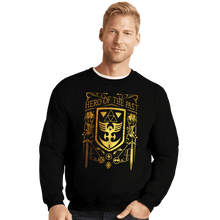 Load image into Gallery viewer, Daily_Deal_Shirts Crewneck Sweater, Unisex / Small / Black Hero Of The Past
