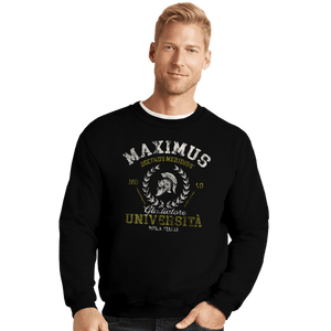 Secret_Shirts Crewneck Sweater, Unisex / Small / Black Maximus University