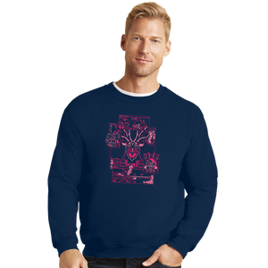 Daily_Deal_Shirts Crewneck Sweater, Unisex / Small / Navy Kodama.Exe