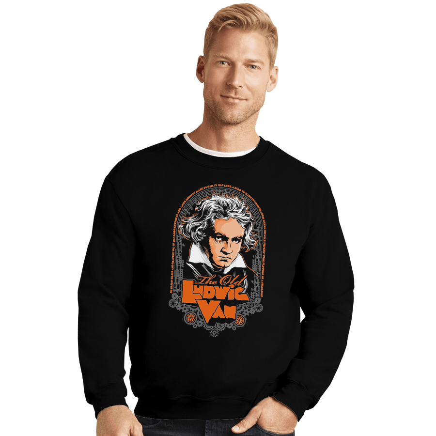 Shirts Crewneck Sweater, Unisex / Small / Black Ludwig Van