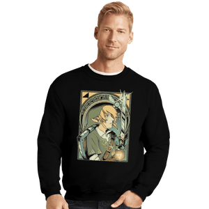 Shirts Crewneck Sweater, Unisex / Small / Black Hylian Warrior