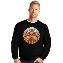 Load image into Gallery viewer, Shirts Crewneck Sweater, Unisex / Small / Black Armor Titan
