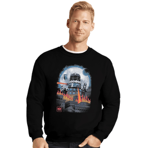 Shirts Crewneck Sweater, Unisex / Small / Black Kaiju Dalek