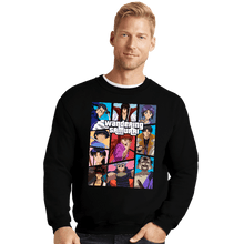 Load image into Gallery viewer, Daily_Deal_Shirts Crewneck Sweater, Unisex / Small / Black The Wandering Samurai
