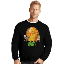 Load image into Gallery viewer, Shirts Crewneck Sweater, Unisex / Small / Black Heckin&#39; Spoopy
