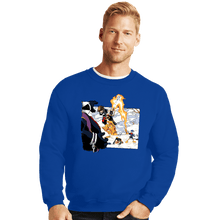 Load image into Gallery viewer, Secret_Shirts Crewneck Sweater, Unisex / Small / Royal Blue Chronohearts
