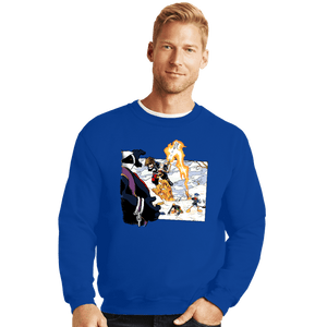Secret_Shirts Crewneck Sweater, Unisex / Small / Royal Blue Chronohearts