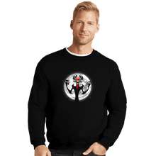 Load image into Gallery viewer, Shirts Crewneck Sweater, Unisex / Small / Black Moonlight Aku
