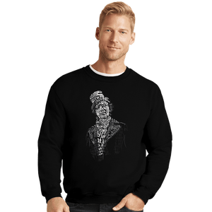 Shirts Crewneck Sweater, Unisex / Small / Black Wonka