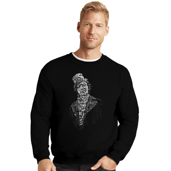 Shirts Crewneck Sweater, Unisex / Small / Black Wonka
