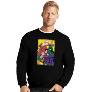 Shirts Crewneck Sweater, Unisex / Small / Black Dragon Hero Academy