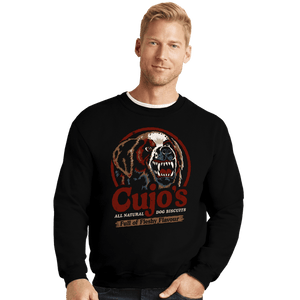 Daily_Deal_Shirts Crewneck Sweater, Unisex / Small / Black Cujo's Dog Food