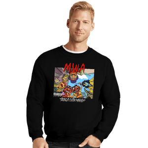 Daily_Deal_Shirts Crewneck Sweater, Unisex / Small / Black Straight Outta Mayhem