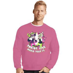 Shirts Crewneck Sweater, Unisex / Small / Azalea Squids Live