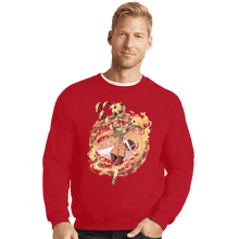 Load image into Gallery viewer, Shirts Crewneck Sweater, Unisex / Small / Red Ramen Fighter
