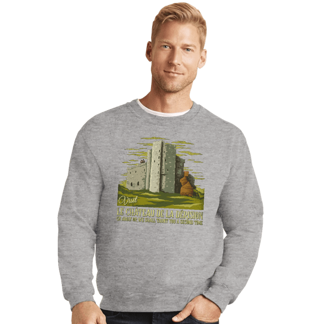 Daily_Deal_Shirts Crewneck Sweater, Unisex / Small / Sports Grey Visit Taunter's Castle