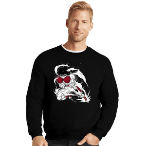Daily_Deal_Shirts Crewneck Sweater, Unisex / Small / Black Dashing Champion