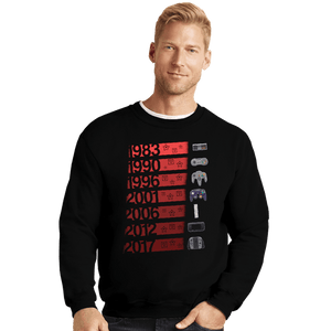 Daily_Deal_Shirts Crewneck Sweater, Unisex / Small / Black Play With Power