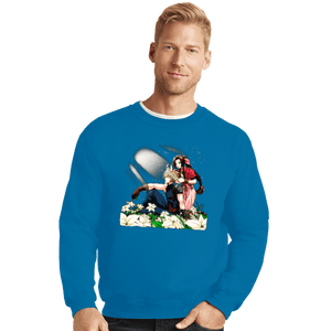 Shirts Crewneck Sweater, Unisex / Small / Sapphire Flower Children