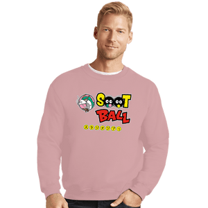 Shirts Crewneck Sweater, Unisex / Small / Pink Ghibli Ball Z