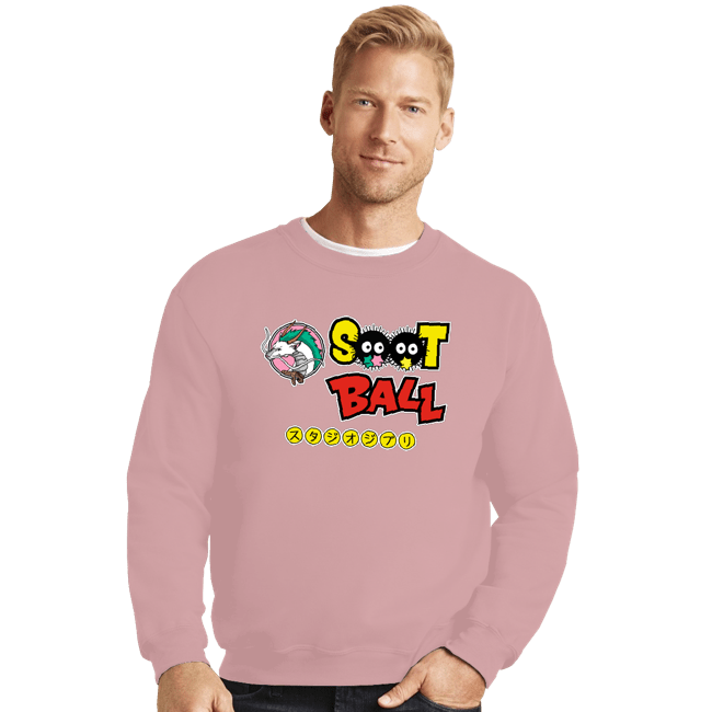 Shirts Crewneck Sweater, Unisex / Small / Pink Ghibli Ball Z