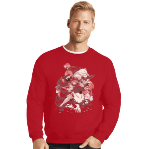 Shirts Crewneck Sweater, Unisex / Small / Red Hunter