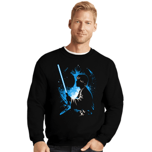 Daily_Deal_Shirts Crewneck Sweater, Unisex / Small / Black The Way Of The Force