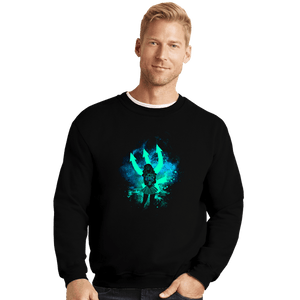 Shirts Crewneck Sweater, Unisex / Small / Black Neptune Art