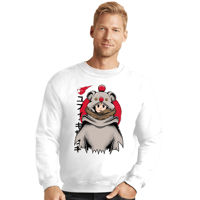 Shirts Crewneck Sweater, Unisex / Small / White Yuffie Moogle Cape