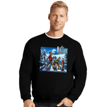 Load image into Gallery viewer, Daily_Deal_Shirts Crewneck Sweater, Unisex / Small / Black The Jingle Bells Holiday Road
