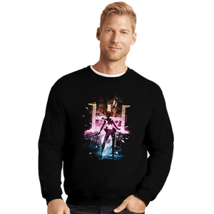 Shirts Crewneck Sweater, Unisex / Small / Black Uranus Storm