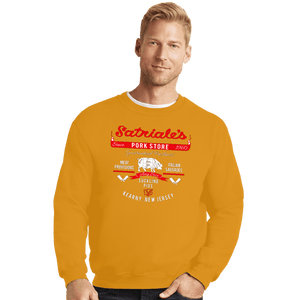 Secret_Shirts Crewneck Sweater, Unisex / Small / Gold Satriales Pork Market