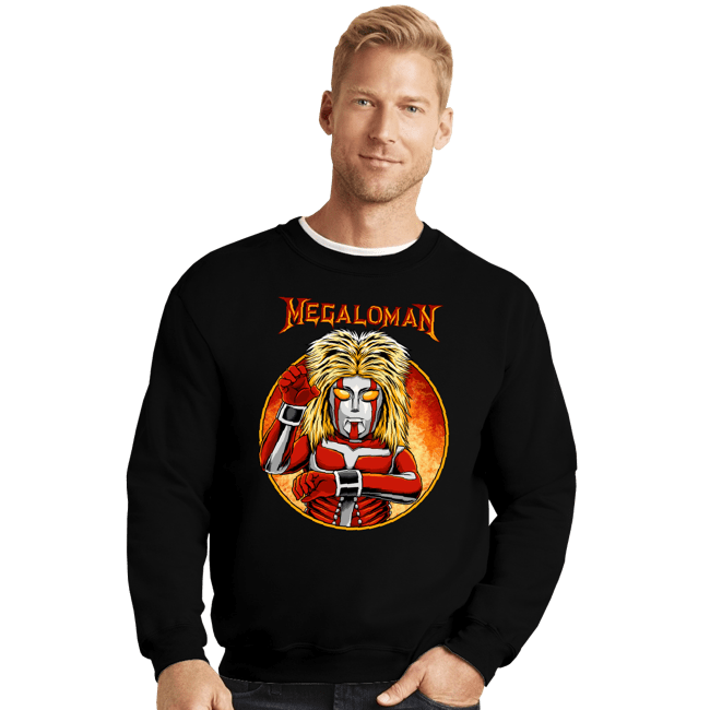 Shirts Crewneck Sweater, Unisex / Small / Black Megaloman