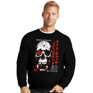 Daily_Deal_Shirts Crewneck Sweater, Unisex / Small / Black The Living Dead