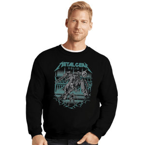 Shirts Crewneck Sweater, Unisex / Small / Black Heavy Metal Gear