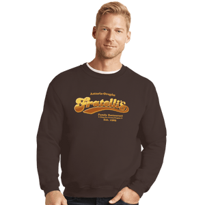 Shirts Crewneck Sweater, Unisex / Small / Dark Chocolate Fratelli's