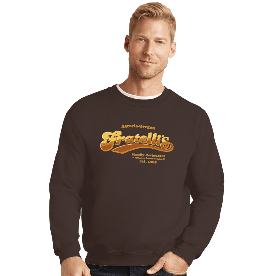 Shirts Crewneck Sweater, Unisex / Small / Dark Chocolate Fratelli's