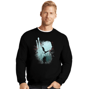 Shirts Crewneck Sweater, Unisex / Small / Black Wild Pursuit