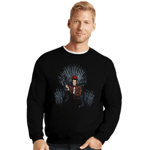 Daily_Deal_Shirts Crewneck Sweater, Unisex / Small / Black The Eleventh King