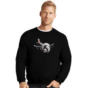 Secret_Shirts Crewneck Sweater, Unisex / Small / Black Airplane!