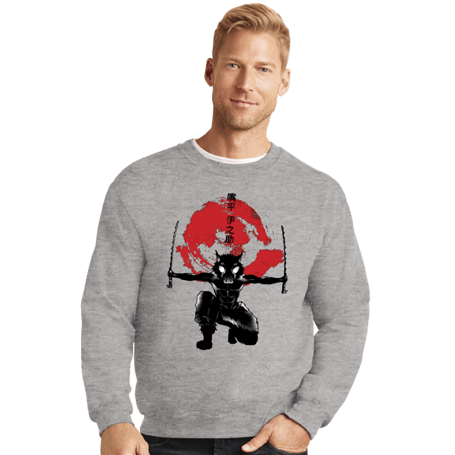 Shirts Crewneck Sweater, Unisex / Small / Sports Grey Crimson Boar