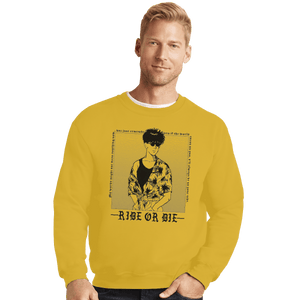 Shirts Crewneck Sweater, Unisex / Small / Gold Ride Or Die