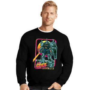 Daily_Deal_Shirts Crewneck Sweater, Unisex / Small / Black MS-07B Gouf