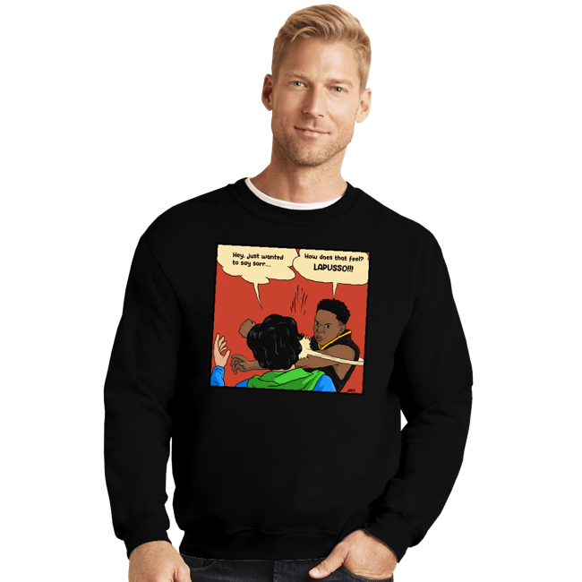 Daily_Deal_Shirts Crewneck Sweater, Unisex / Small / Black Cobra Kenny