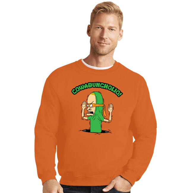 Secret_Shirts Crewneck Sweater, Unisex / Small / Red Cowa-Bungholio!