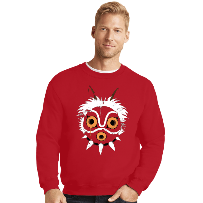 Shirts Crewneck Sweater, Unisex / Small / Red Graffiti Princess