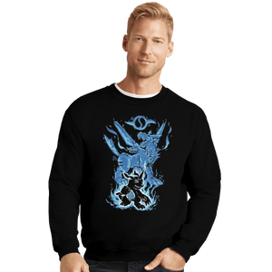 Shirts Crewneck Sweater, Unisex / Small / Black Digital Friendship Within