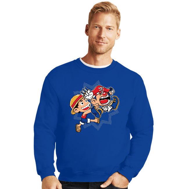 Secret_Shirts Crewneck Sweater, Unisex / Small / Royal Blue Super Stretchy Boy