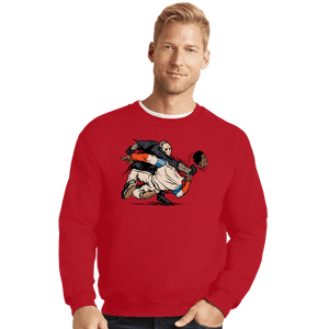 Secret_Shirts Crewneck Sweater, Unisex / Small / Red Head Punch